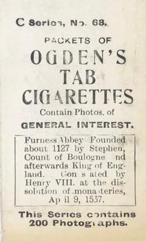 1902 Ogden's General Interest Series C #68 Furness Abbey Back