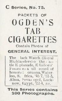 1902 Ogden's General Interest Series C #75 The Black Watch on the Castle Back