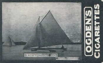 1902 Ogden's General Interest Series C #76 Yachting on Ice Front