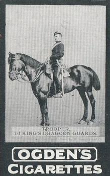 1902 Ogden's General Interest Series C #84 Trooper, 1st King’s Dragoon Guards Front
