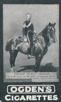 1902 Ogden's General Interest Series C #86 Troop Sergt.-Major, 3rd Prince of Wales Dragoon Gds. Front