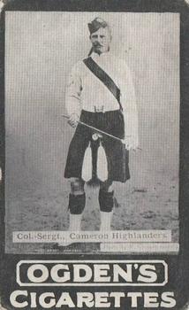 1902 Ogden's General Interest Series C #87 Col.-Sergt., Cameron Highlanders Front