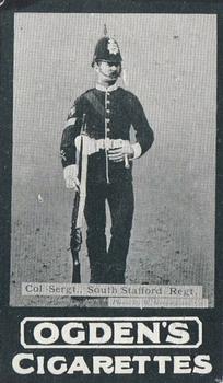 1902 Ogden's General Interest Series C #91 Col.-Sergt., South Stafford Regt. Front