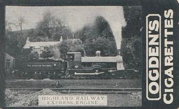 1902 Ogden's General Interest Series C #109 Highland Railway Express Engine Front