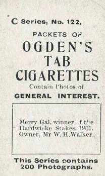 1902 Ogden's General Interest Series C #122 Merry Gal Back