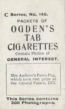 1902 Ogden's General Interest Series C #146 Mrs. Andrew’s Fawn Pug Back
