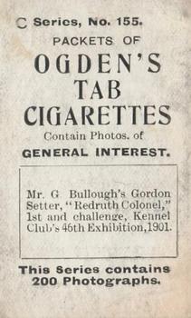 1902 Ogden's General Interest Series C #155 Redruth Colonel Back