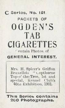 1902 Ogden's General Interest Series C #161 Copthrone Top-o-the-Tree Back