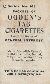1902 Ogden's General Interest Series C #163 Cymba Back