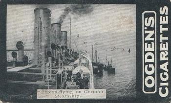1902 Ogden's General Interest Series C #174 Pigeon-flying on German Steam Ships Front