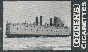 1902 Ogden's General Interest Series C #186 The Ice-Breaker on Lake Baikal Front