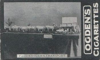1902 Ogden's General Interest Series C #197 Paul Kruger’s Transport Front