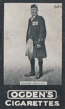 1902 Ogden's General Interest Series C #309 Donald Stewart Front