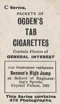 1902 Ogden's General Interest Series C #318 A High Jump Back