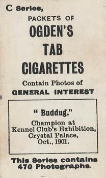 1902 Ogden's General Interest Series C #328 Buddug Back