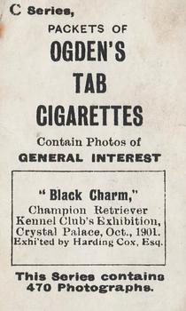 1902 Ogden's General Interest Series C #332 Black Charm Back