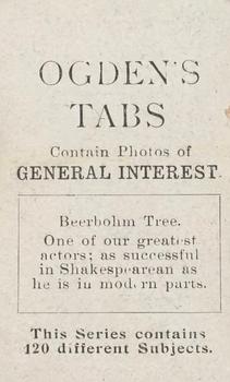 1902 Ogden's General Interest Series C #C3 Beerbohm Tree Back