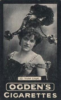 1902 Ogden's General Interest Series C #C22 Violet Lloyd Front