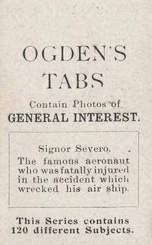 1902 Ogden's General Interest Series C #C48 Signor Severo Back