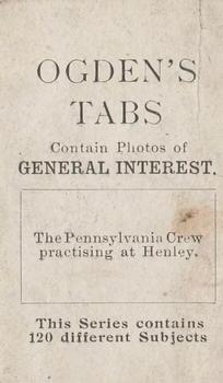 1902 Ogden's General Interest Series C #C67 The Pennsylvania Crew Back