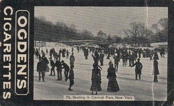 1902 Ogden's General Interest Series C #C70 Skating in Central Park Front