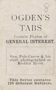 1902 Ogden's General Interest Series C #C79 Reginald Pole-Carew Back