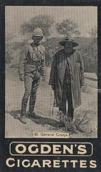 1902 Ogden's General Interest Series C #C81 General Cronje Front