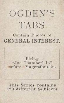 1902 Ogden's General Interest Series C #C86 Firing 