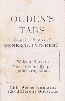 1902 Ogden's General Interest Series C #C2 Wilson Barrett Back