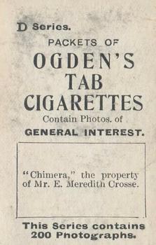 1902 Ogden's General Interest Series D #103 Chimera Back