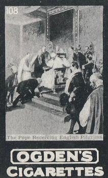 1902 Ogden's General Interest Series D #108 The Pope Receiving English Pilgrims Front