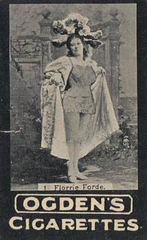1902 Ogden's General Interest Series E #1 Florrie Forde Front