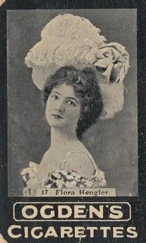 1902 Ogden's General Interest Series E #17 Flora Hengler Front
