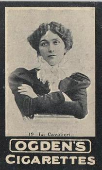 1902 Ogden's General Interest Series E #19 Lina Cavalieri Front