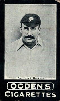 1902 Ogden's General Interest Series E #54 Lord Hawke Front