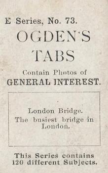 1902 Ogden's General Interest Series E #73 London Bridge Back
