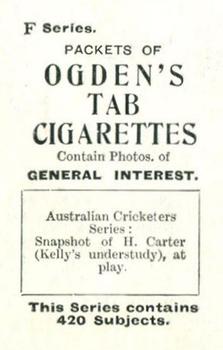1902 Ogden's General Interest Series F #99 Sammy Carter Back