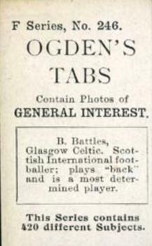 1902 Ogden's General Interest Series F #246 B. Battles Back