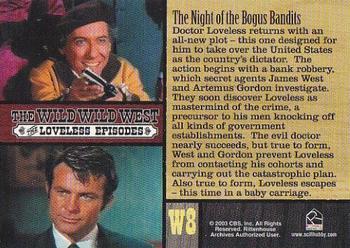 2003 Rittenhouse The Wild Wild West Expansion Set: The Dr. Loveless Episodes #W8 The Night of the Surreal McCoy Back