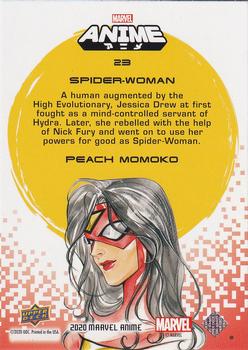 2020 Upper Deck Marvel Anime - Color Spiral #23 Spider-Woman Back