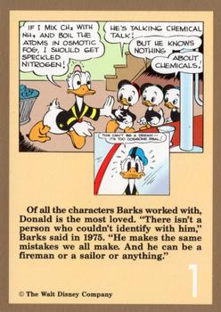 1992 Gladstone Carl Barks Heroes and Villains #1 Donald Duck Back
