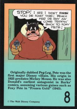 1992 Gladstone Carl Barks Heroes and Villains #8 Black Pete Back