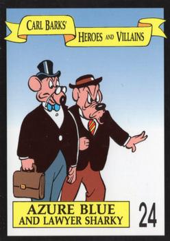 1992 Gladstone Carl Barks Heroes and Villains #24 Azure Blue and Lawyer Sharky Front