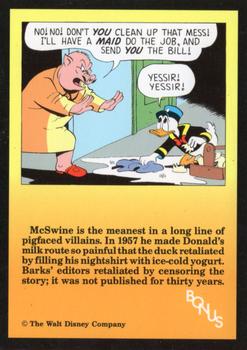 1992 Gladstone Carl Barks Heroes and Villains #BONUS Mr. McSwine Back