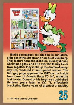 1994 Gladstone Carl Barks Donald Duck Adventures #25 Donald Duck One Pagers 1947-1950 Back