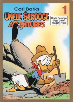 1992 Gladstone Carl Barks Uncle Scrooge Adventures #1 Uncle Scrooge Four Color 386 (#1), 1952 Front