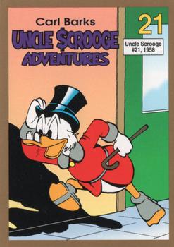 1992 Gladstone Carl Barks Uncle Scrooge Adventures #21 Uncle Scrooge #21, 1958 Front