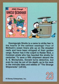 1992 Gladstone Carl Barks Uncle Scrooge Adventures #23 Uncle Scrooge #23, 1958 Back