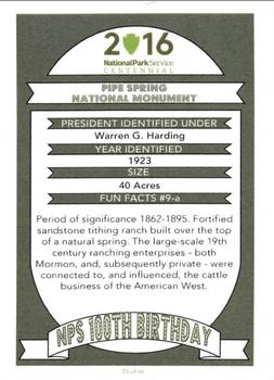 2016 National Park Service Centennial #25 Winsor Castle Back
