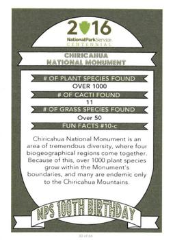 2016 National Park Service Centennial #30 Claret Cup Hedgehog Cactus Back